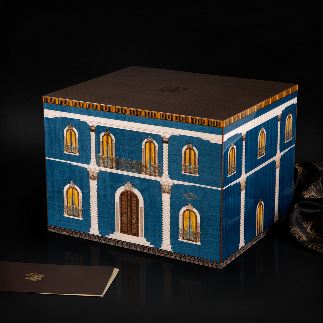 Humidor "Blue Palacio" – 110 cigares - par Elie Bleu Paris