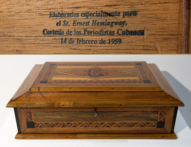 Humidor personnel d’Ernest Hemingway 