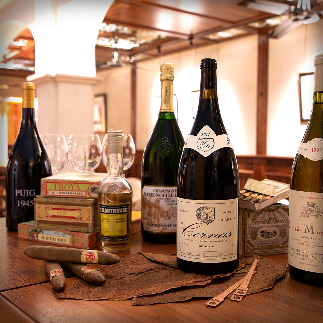 Fine dining, Wine & Cigar pairing «Cigares et Vins d’exception»