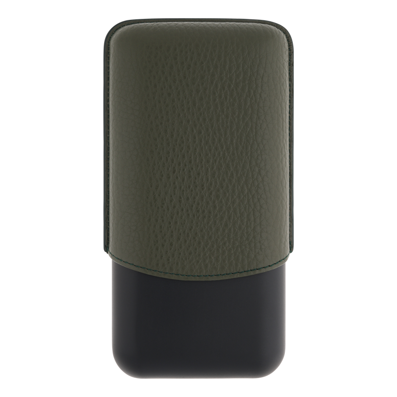 leather-and-metal-cigar-case-kaki-matt-black-3-cigare-piece