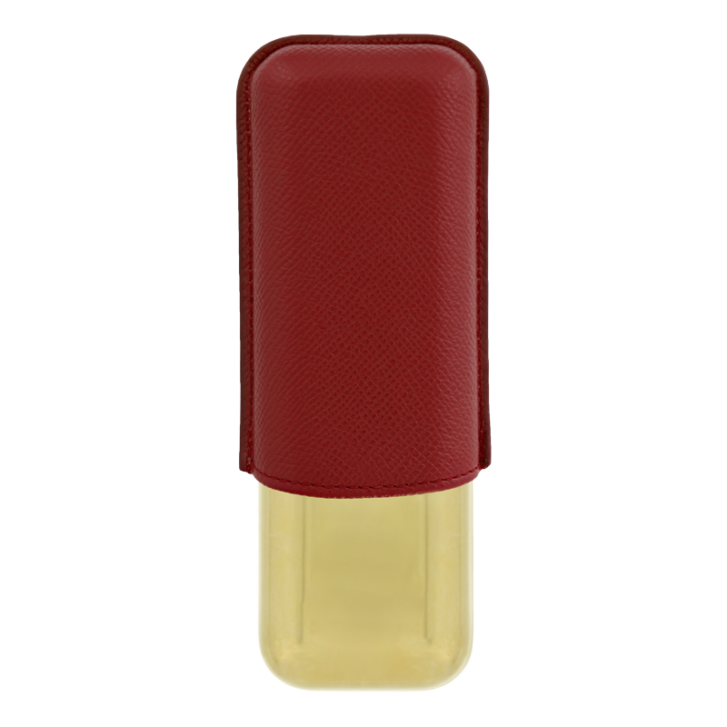 metal-base-cigar-case-dragon-burgundy-gold-2-cigare-piece