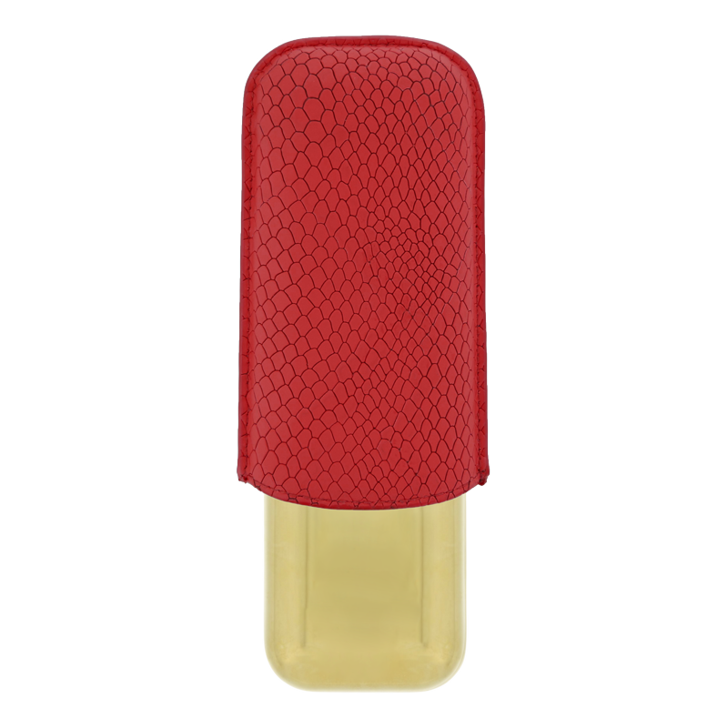 metal-base-cigar-case-dragon-scale-burgundy-gold-2-cigare-piece