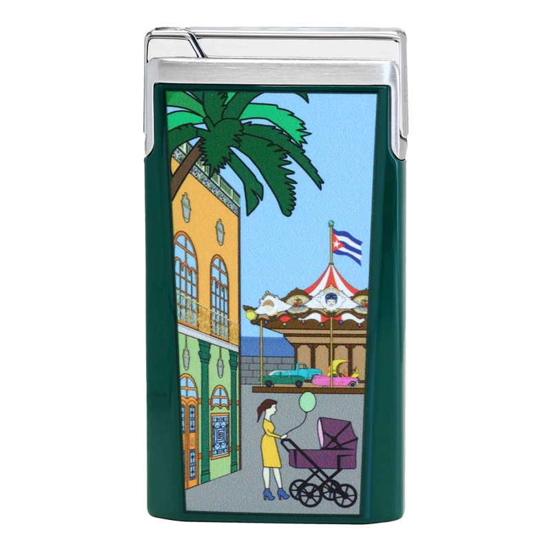 lighter-j15-lacquer-carousel-green-piece