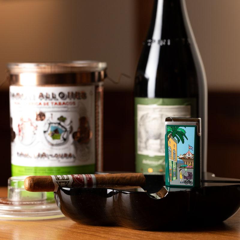 lighter-j15-lacquer-carousel-green-piece