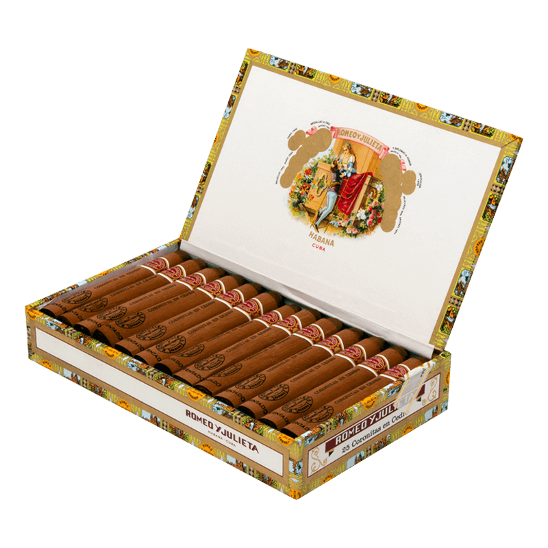 ROMEO y JULIETA CORONITAS EN CEDRO - vintage Box 25