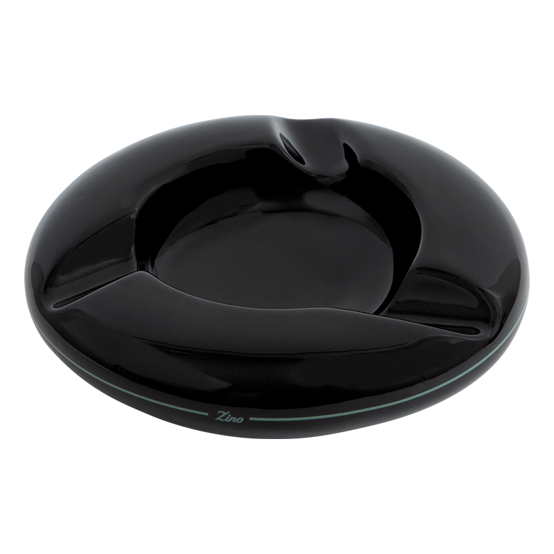 ashtray-porcelaine-round-black-piece