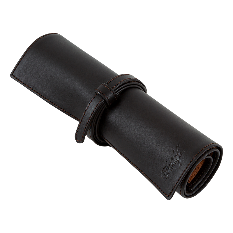 DAVIDOFF LEATHER ROLL-UP CIGAR CASE Piece