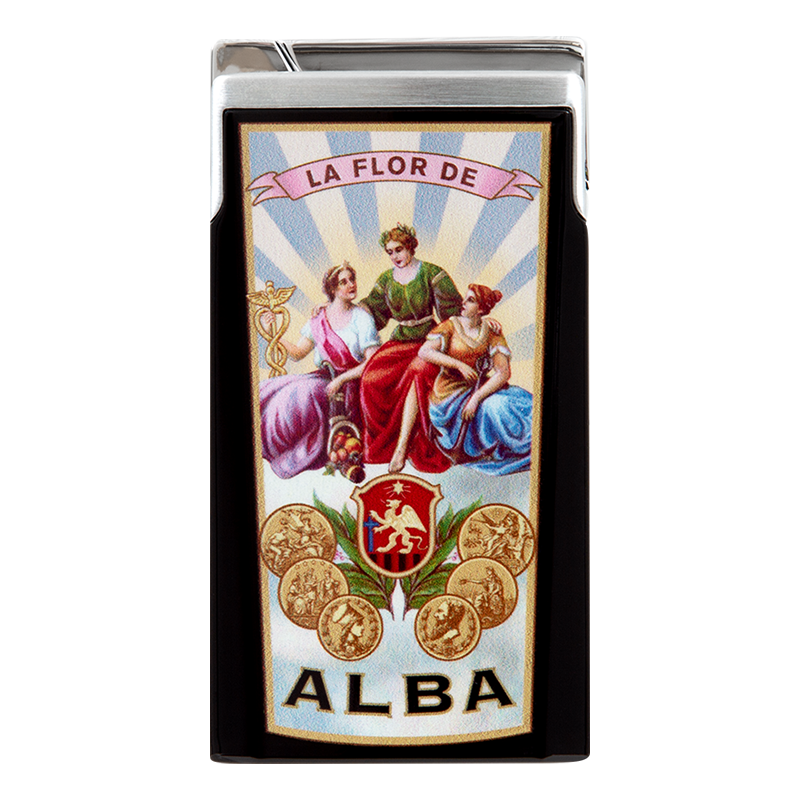 ELIE BLEU LIGHTER - J15 - LACQUER ALBA BLACK Piece