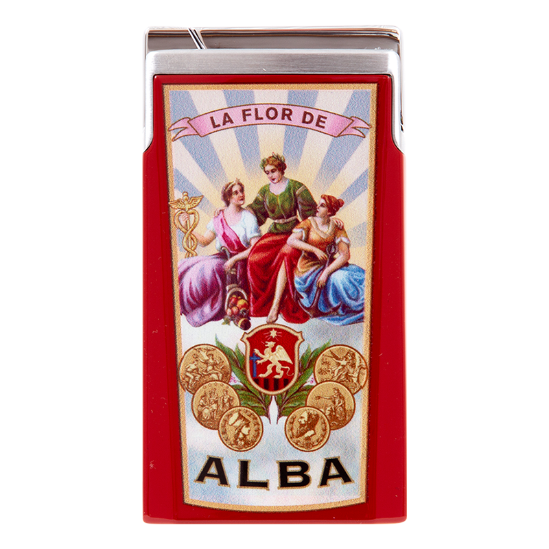 ELIE BLEU LIGHTER - J15 - LACQUER ALBA RED Piece