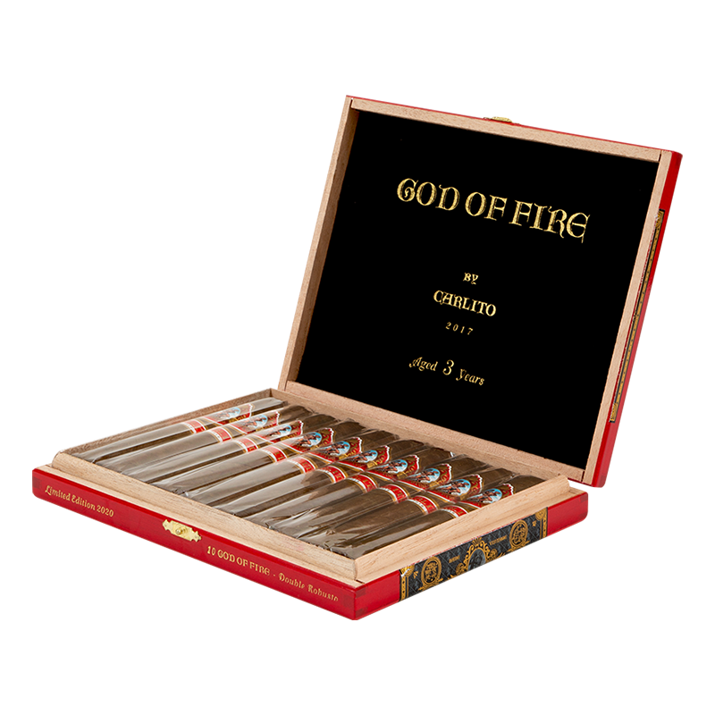 ARTURO FUENTE GOD OF FIRE BY CARLITO - DOUBLE ROBUSTO  Box 10