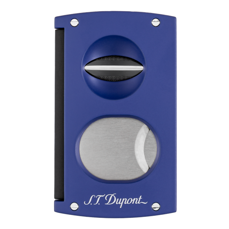 ST DUPONT CUTTER DOUBLE LAME - MATTE OCEAN BLUE & BLACK Piece