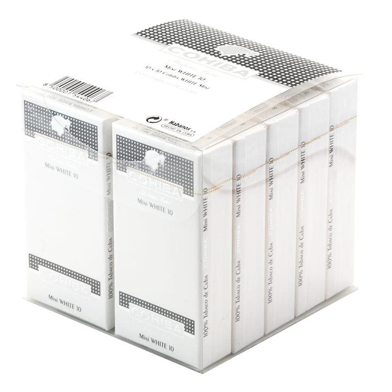 COHIBA MINI BAN CB WHITE Pack 10