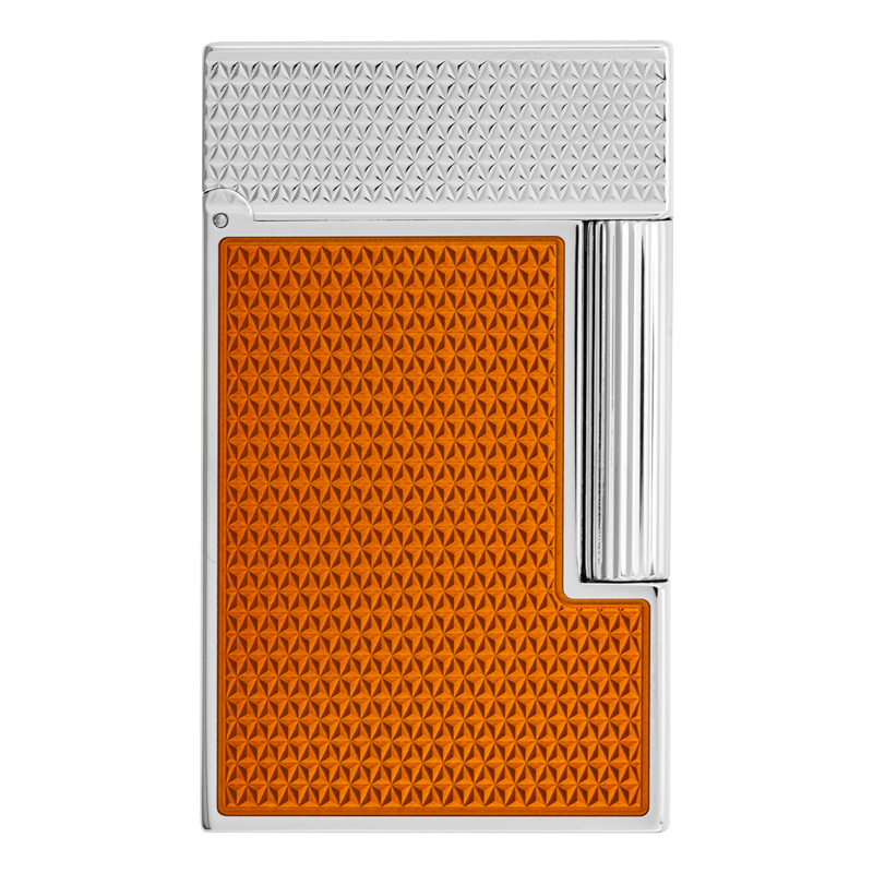 ST DUPONT LIGNE 2 - BRIGHT ORANGE LACQUER & PALLADIUM Piece