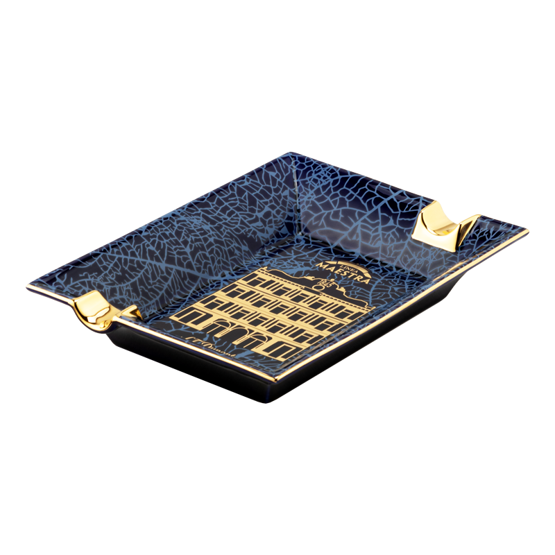 ST DUPONT ASHTRAY - PARTAGAS BLUE Piece