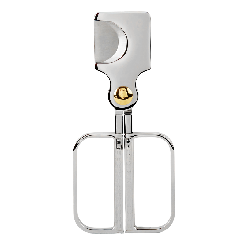 ELIE BLEU SCISSORS - STEEL POLISHED GOLD BUTTON Piece