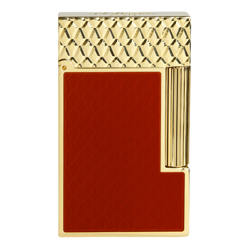 ST DUPONT LIGNE 2 - SHINY BURGUNDY&GOLD Piece