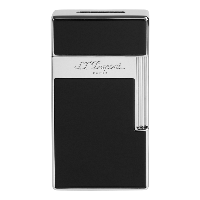 ST DUPONT BIGGY - SHNY BLACK&CHROME Piece