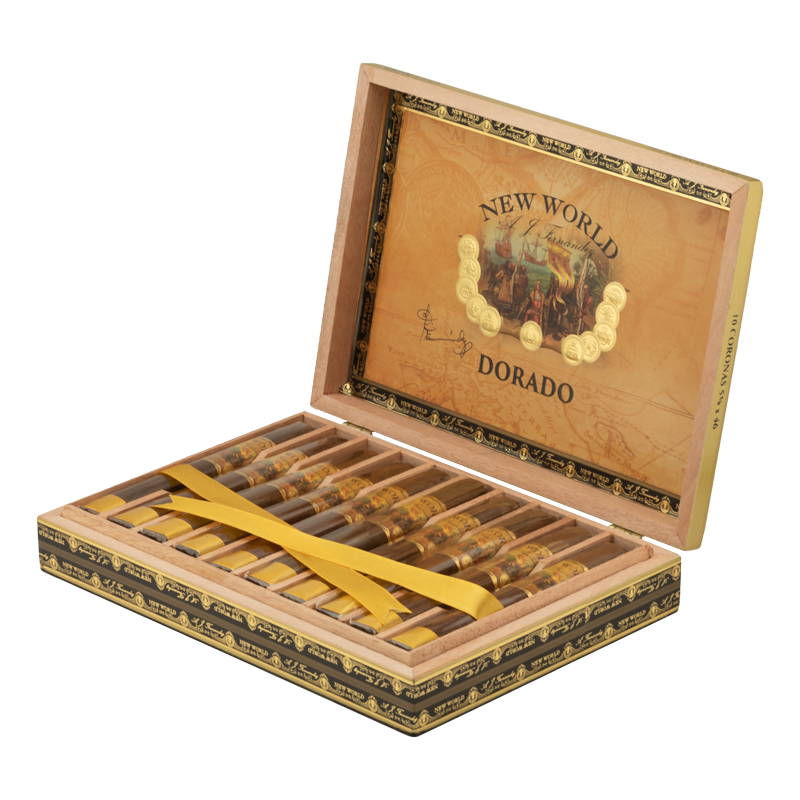 AJ FERNANDEZ NEW WORLD DORADO - CORONA Box 10