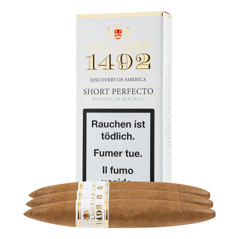 VILLIGER 1492 - SHORT PERFECTO Pack 3