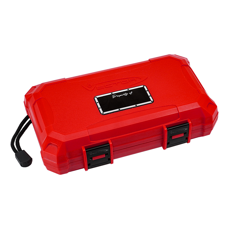 VECTOR CIGAR TRAVEL HARD CASE - RED Piece