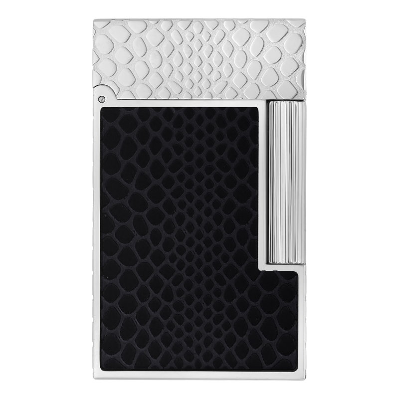 ST DUPONT LIGNE 2 - SNAKE SKIN BLACK & PALLADIUM Piece