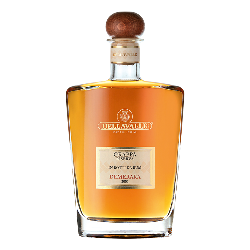 DELLAVALLE GRAPPA - AGED IN DEMERARA RUM BARRIQUES Btl 70