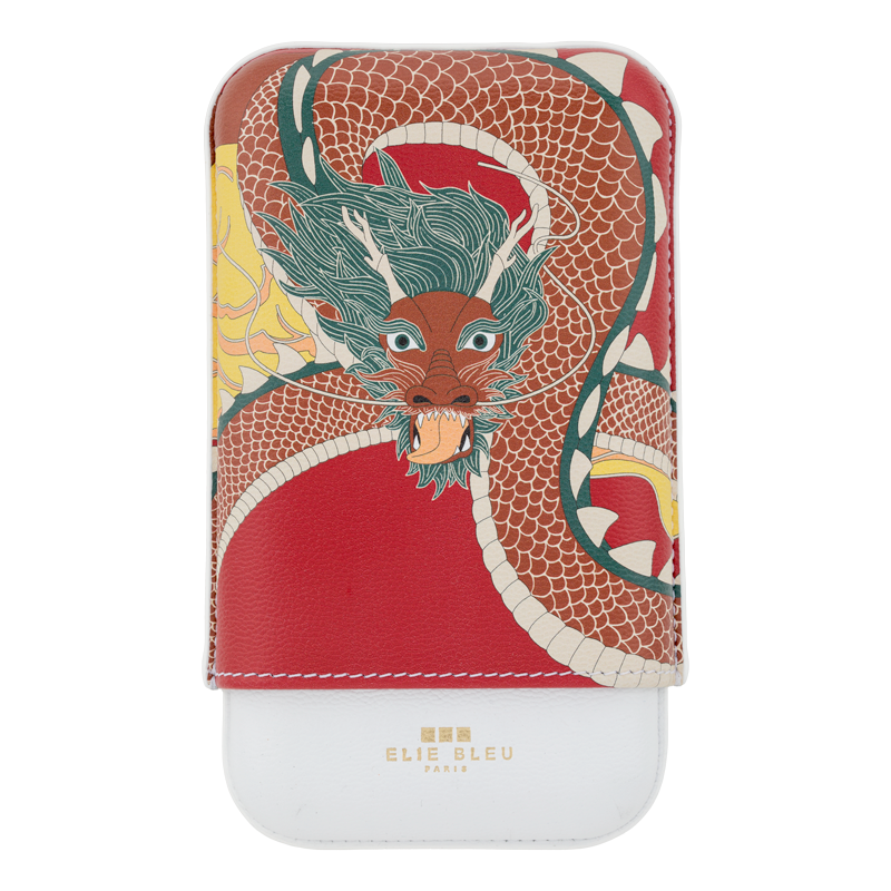 ELIE BLEU CIGAR CASE - DRAGON - 3 Piece