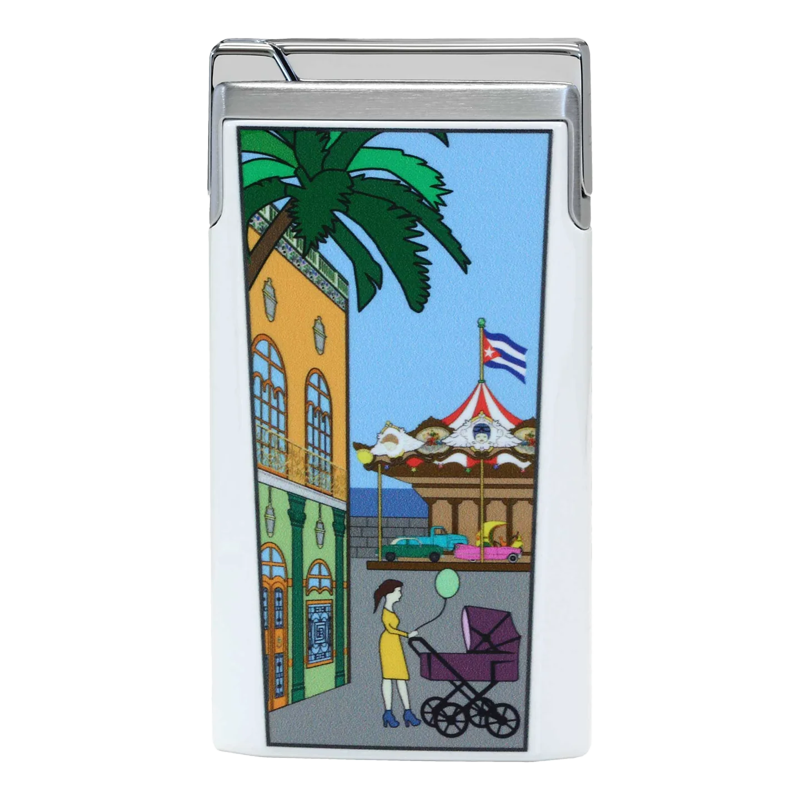 ELIE BLEU LIGHTER - J15 - LACQUER CAROUSEL WHITE Piece