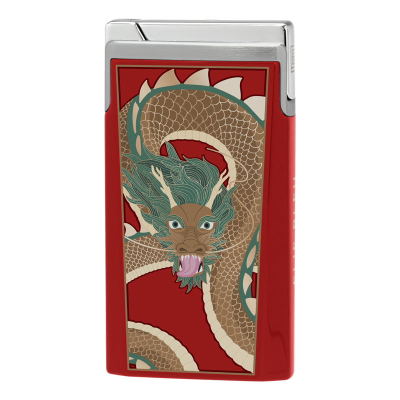 ELIE BLEU LIGHTER - J15 - LACQUER DRAGON RED Piece
