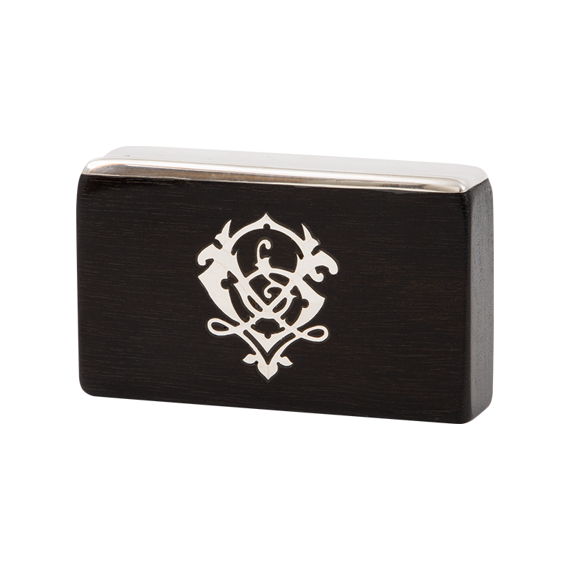 GRAUER CIGAR STAND - EBONY & SILVER Piece