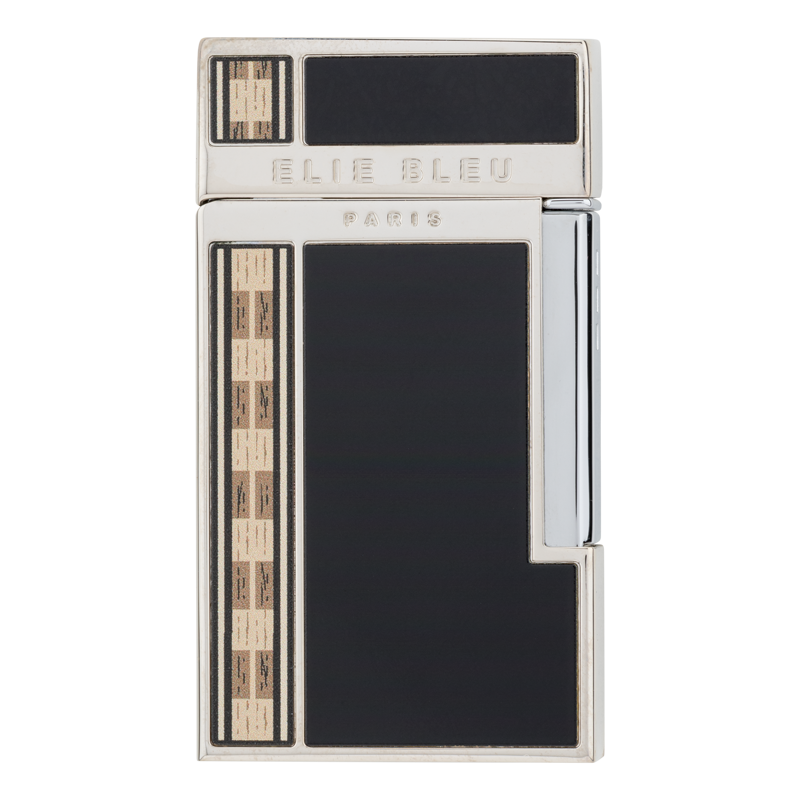 ELIE BLEU LIGHTER - DIAMOND JET - LACQUER ALBA BLACK Piece