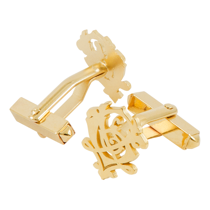 GRAUER GRAUER LOGO CUFFLINKS - GOLD Piece