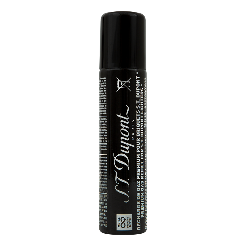 ST DUPONT BLACK GAS REFILL - 72ml Piece