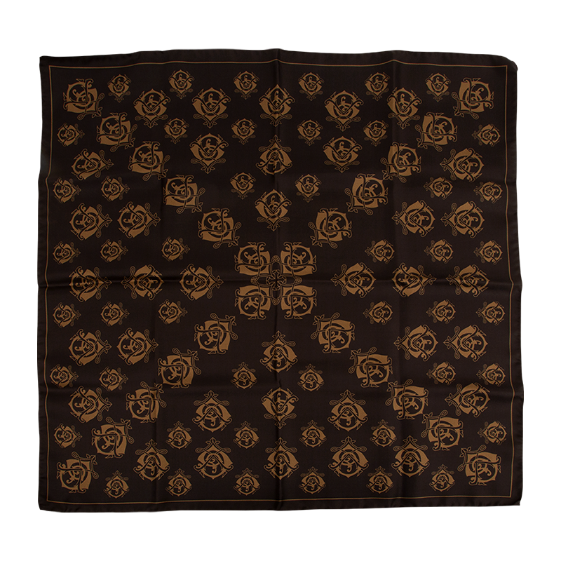 GRAUER PURE SILK SCARF GRAUER LOGO Piece
