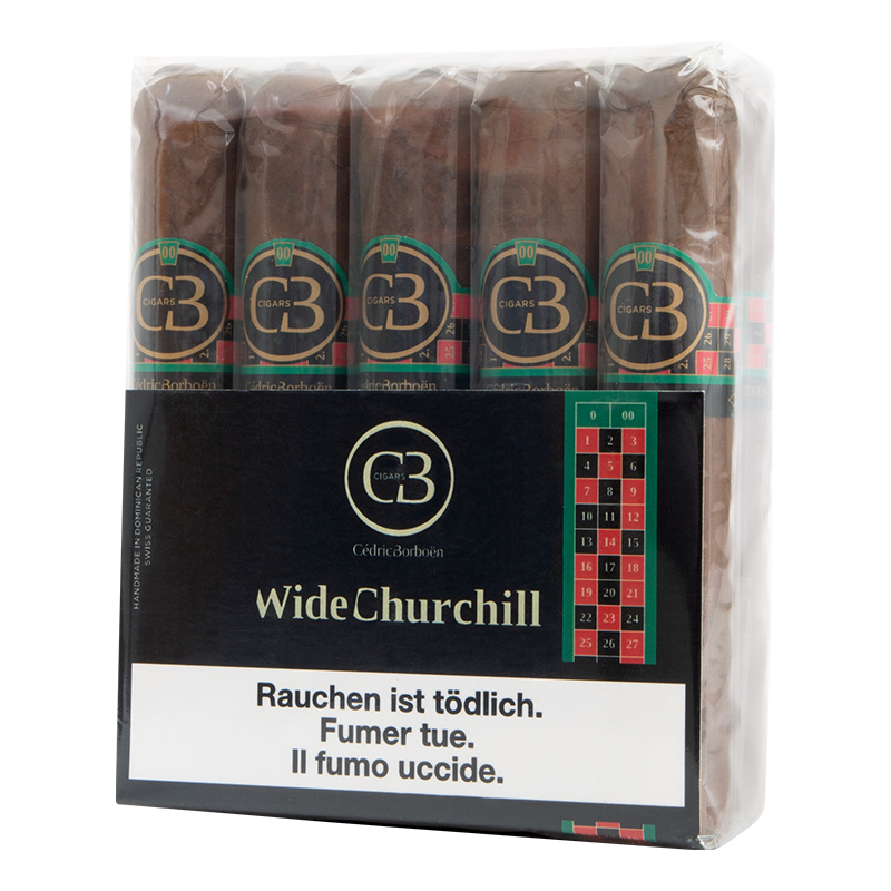 CB CIGARS 00 DOUBLE ZERO WIDE CHURCHILL Box 10