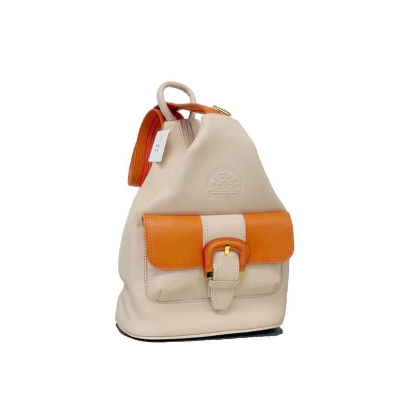 H.UPMANN BACKPACK - LADY - BERIGE & ORANGE Piece