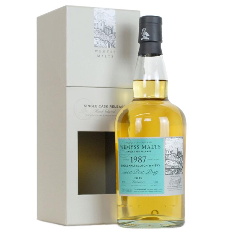 WEMYSS WHISKY - SWEET PEAT POSY - 1987 Btl 70