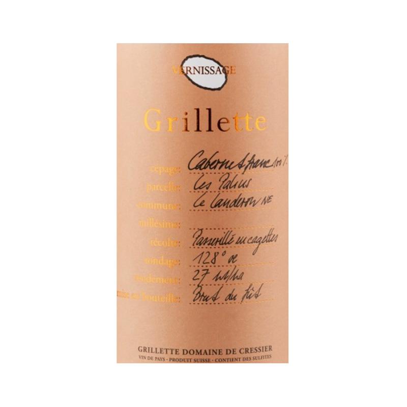 GRILLETTE CABERNET FRANC PASSERILL&Eacute; VERNISSAGE - LES PALINS - 2012 Btl 75