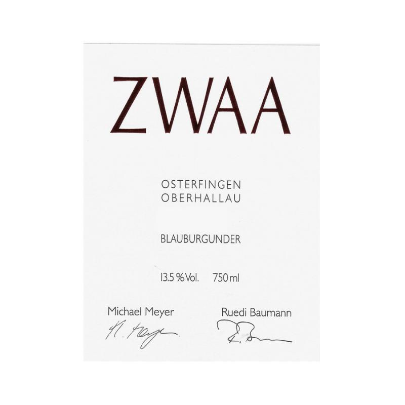 MEYER / BAUMANN PINOT NOIR - ZWAA - 2013 Btl 75