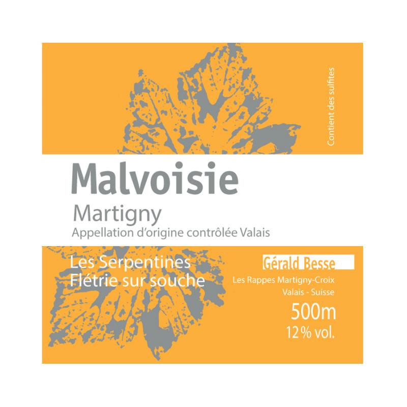 G&Eacute;RALD BESSE MALVOISIE - FLETRIE - LES SERPENTINES - 2013 Btl 50