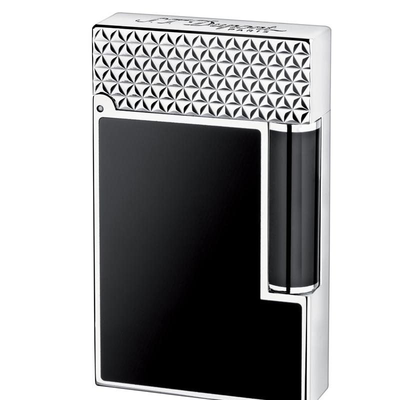ST DUPONT LIGNE 2 - FIRE HEAD - LAQUE PLACEE & PALLADIUM Piece