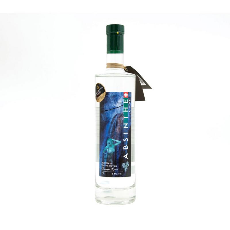 DISTILLERIE DU VAL-DE-TRAVERS LIQUEUR - ABSINTHE - FINE - BLANCHE Btl 20