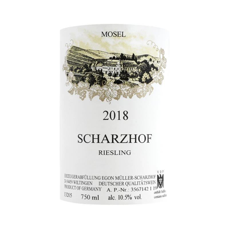 EGON MULLER RIESLING - SCHARZHOF SCHARZHOFBERGER SCHARZHOF - PR&Auml;DITKATWEIN - 2018 Btl 75