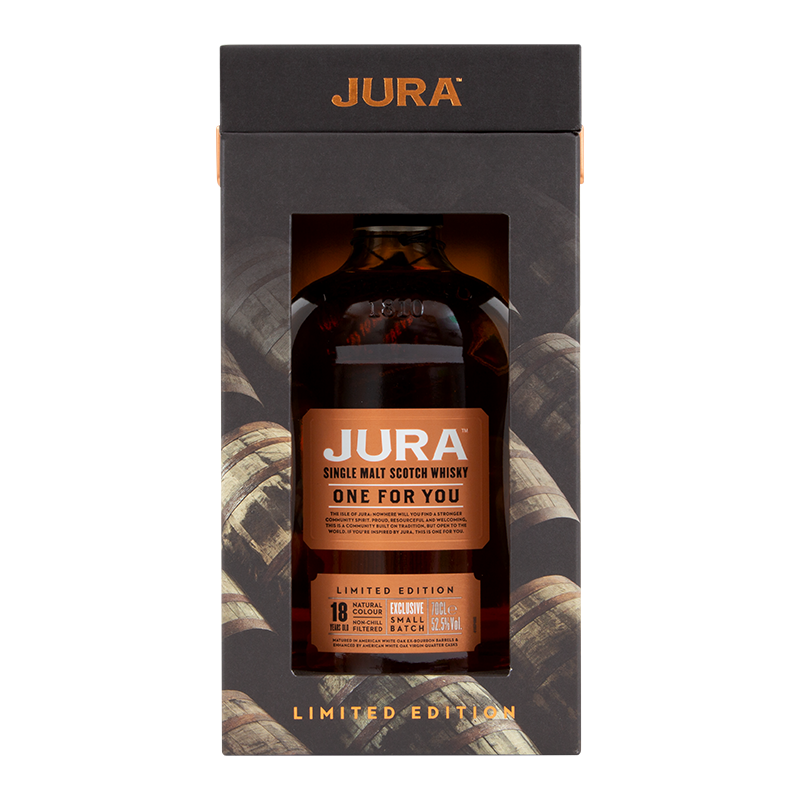 ISLE OF JURA WHISKY - ONE FOR YOU - 18 ANS - LIMITED EDITION 2018 Btl 70