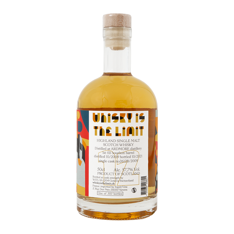 WHISKY IS THE LIMIT ARDMORE - 12 ANS - BOURBON HOGSHEAD SINGLE CASK Btl 50