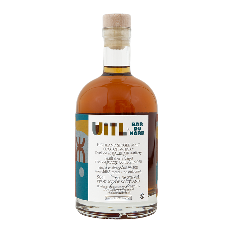 WHISKY IS THE LIMIT LEDAIG - 11 ANS - MARSALA HOGSHEAD SINGLE CASK Btl 50